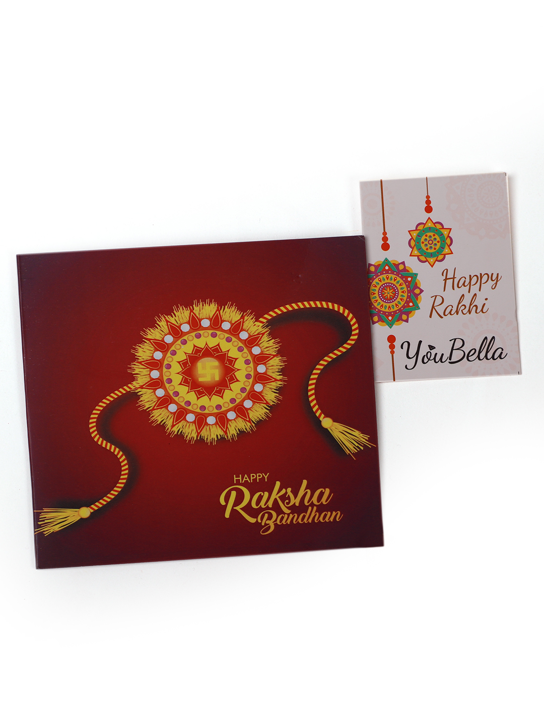 YouBella Rakhi and Greeting Card Combo for Brother (Multi-Colour) (YBRK_76)